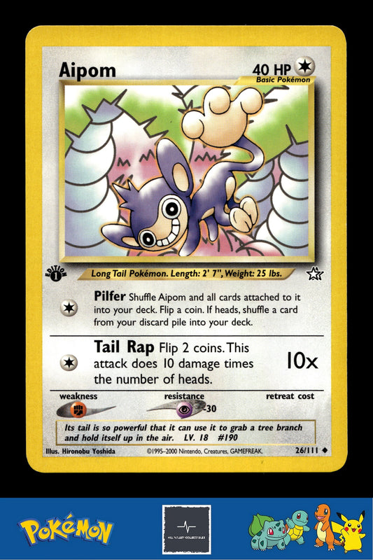 2000 Pokemon WotC Neo Genesis 26/111 Aipom 1st Ed