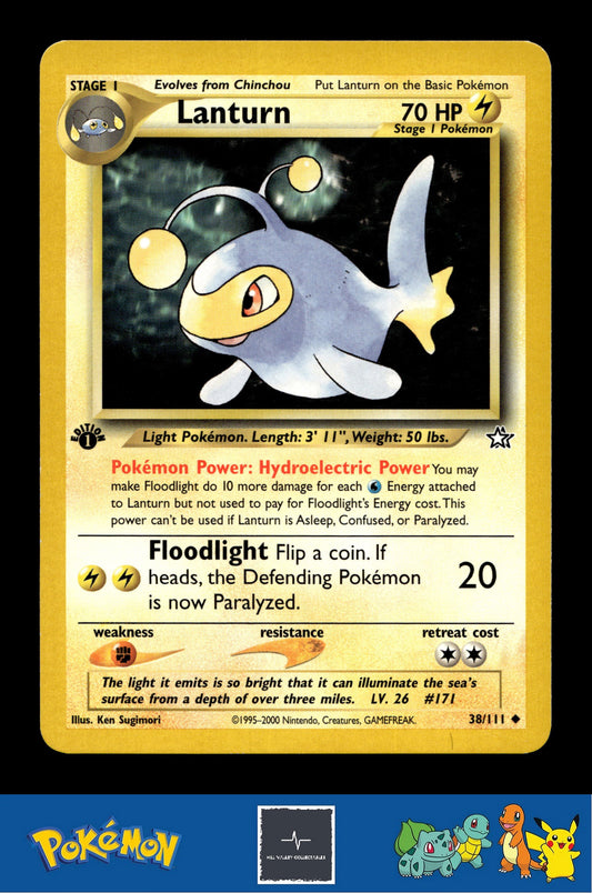 2000 Pokemon WotC Neo Genesis 38/111 Lanturn (Sugimori) 1st Ed