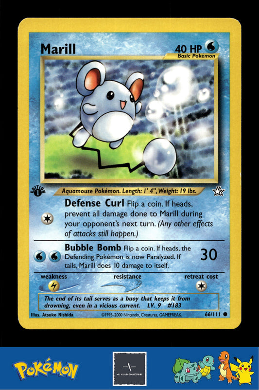 2000 Pokemon WotC Neo Genesis 66/111 Marill 1st Ed