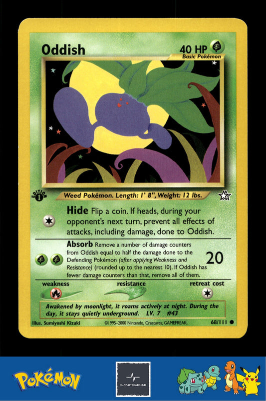 2000 Pokemon WotC Neo Genesis 68/111 Oddish 1st Ed