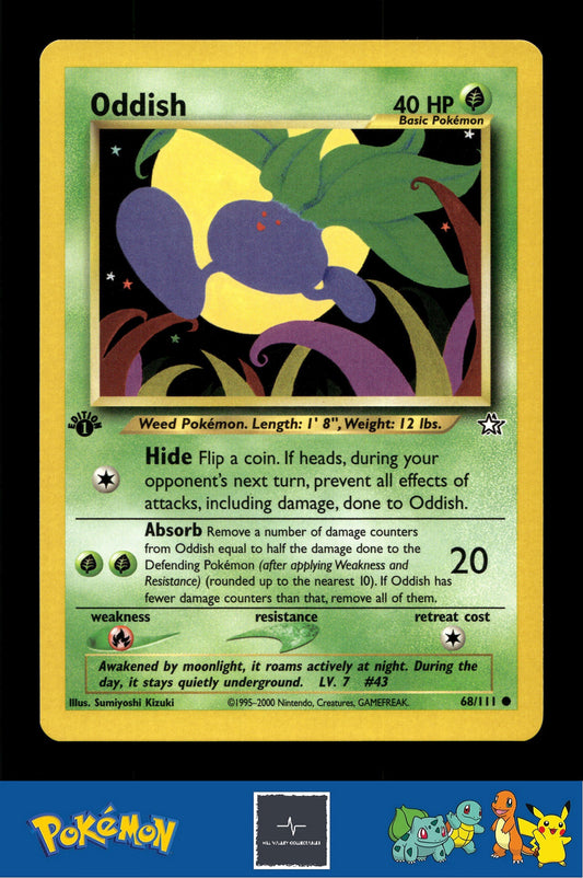 2000 Pokemon WotC Neo Genesis 68/111 Oddish 1st Ed