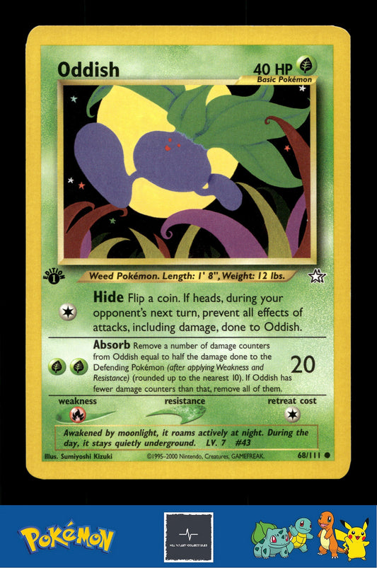 2000 Pokemon WotC Neo Genesis 68/111 Oddish 1st Ed
