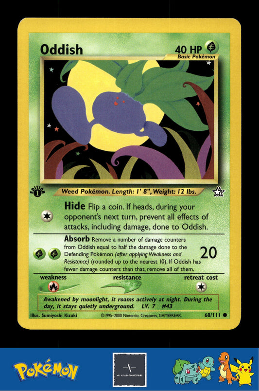 2000 Pokemon WotC Neo Genesis 68/111 Oddish 1st Ed