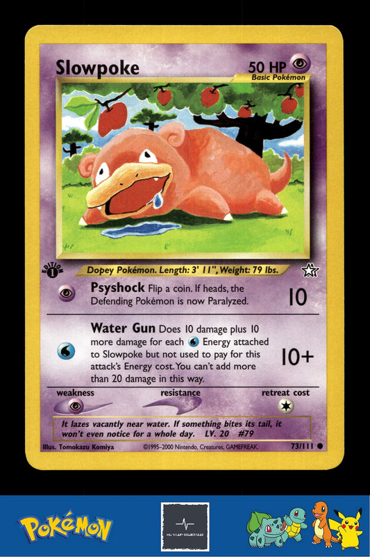 2000 Pokemon WotC Neo Genesis 73/111 Slowpoke (Komiya) 1st Ed