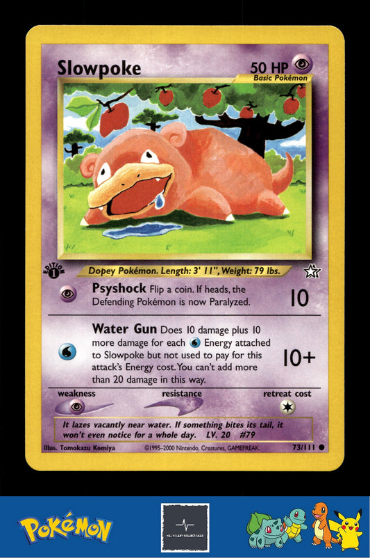 2000 Pokemon WotC Neo Genesis 73/111 Slowpoke (Komiya) 1st Ed