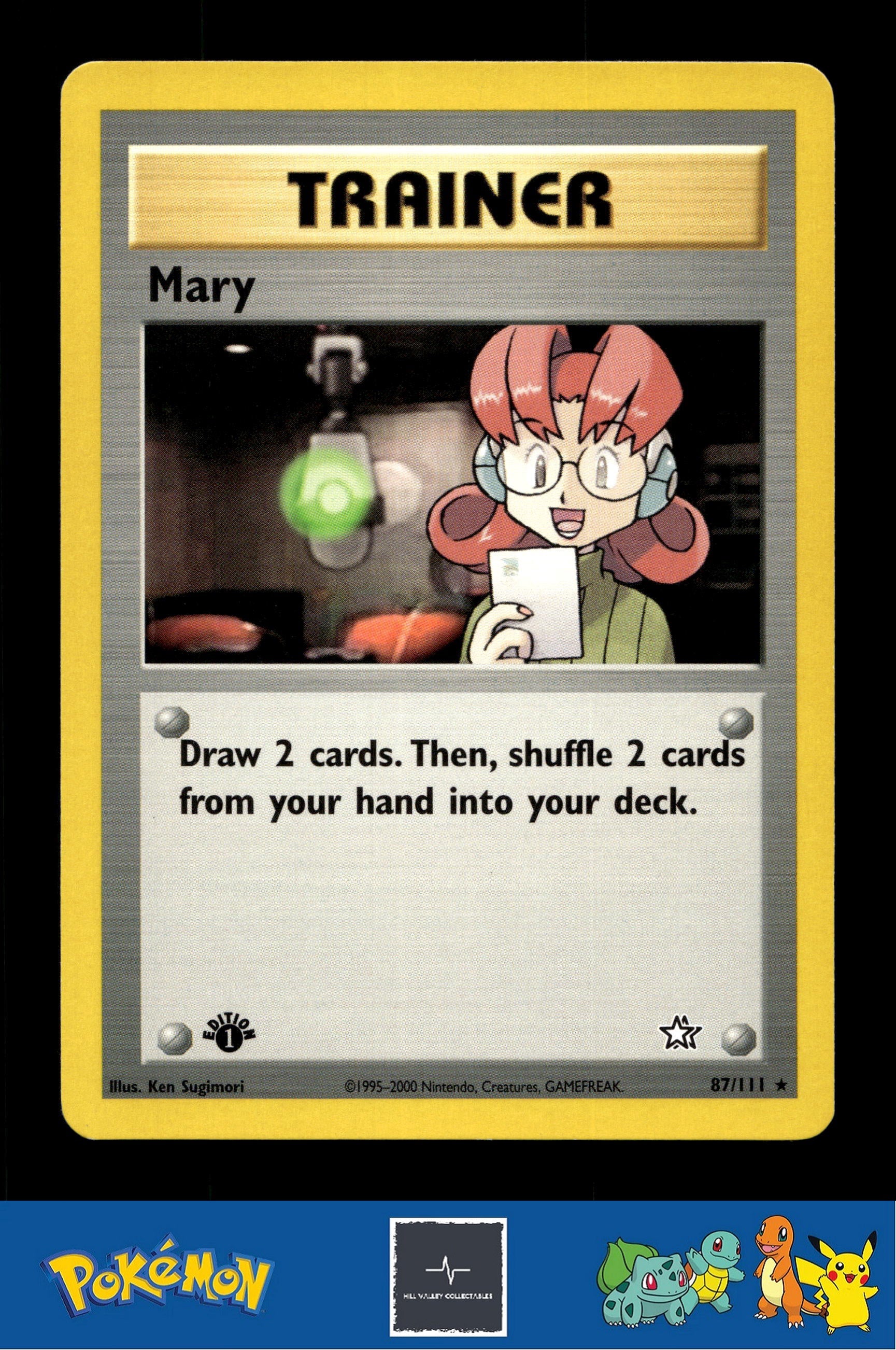 2000 Pokemon WotC Neo Genesis 87/111 Mary (Sugimori) 1st Ed