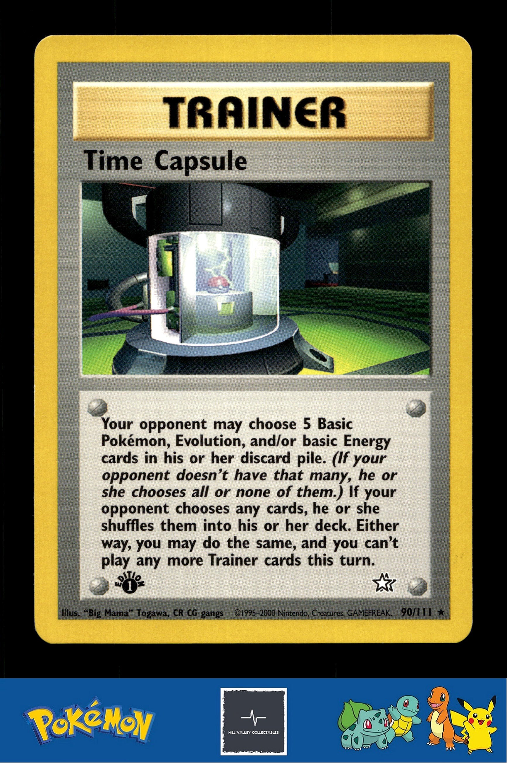 2000 Pokemon WotC Neo Genesis 90/111 Time Capsule 1st Ed