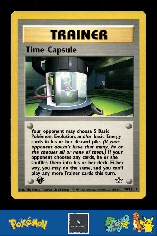 2000 Pokemon WotC Neo Genesis 90/111 Time Capsule 1st Ed