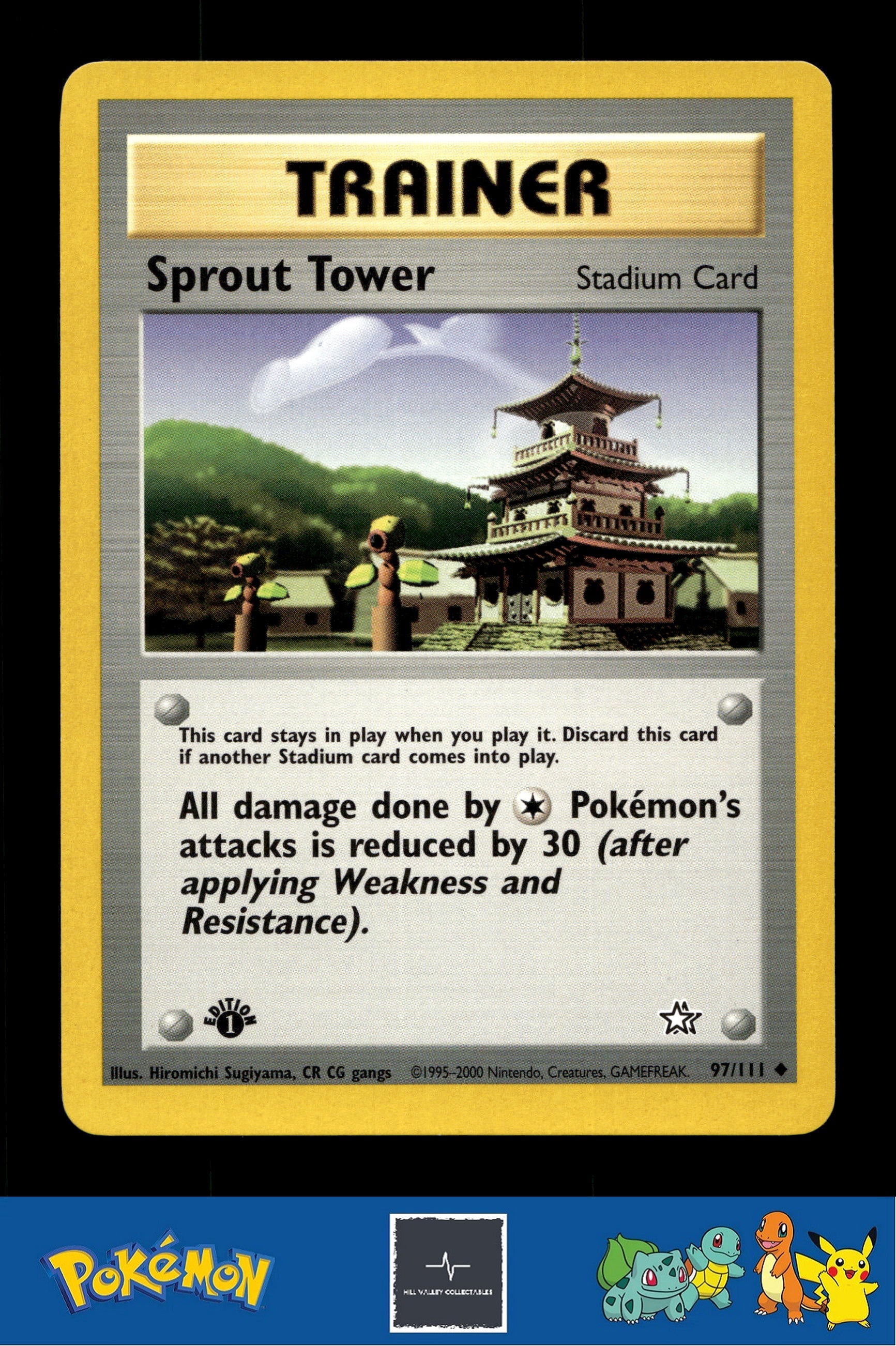 2000 Pokemon WotC Neo Genesis 97/111 Sprout Tower 1st Ed