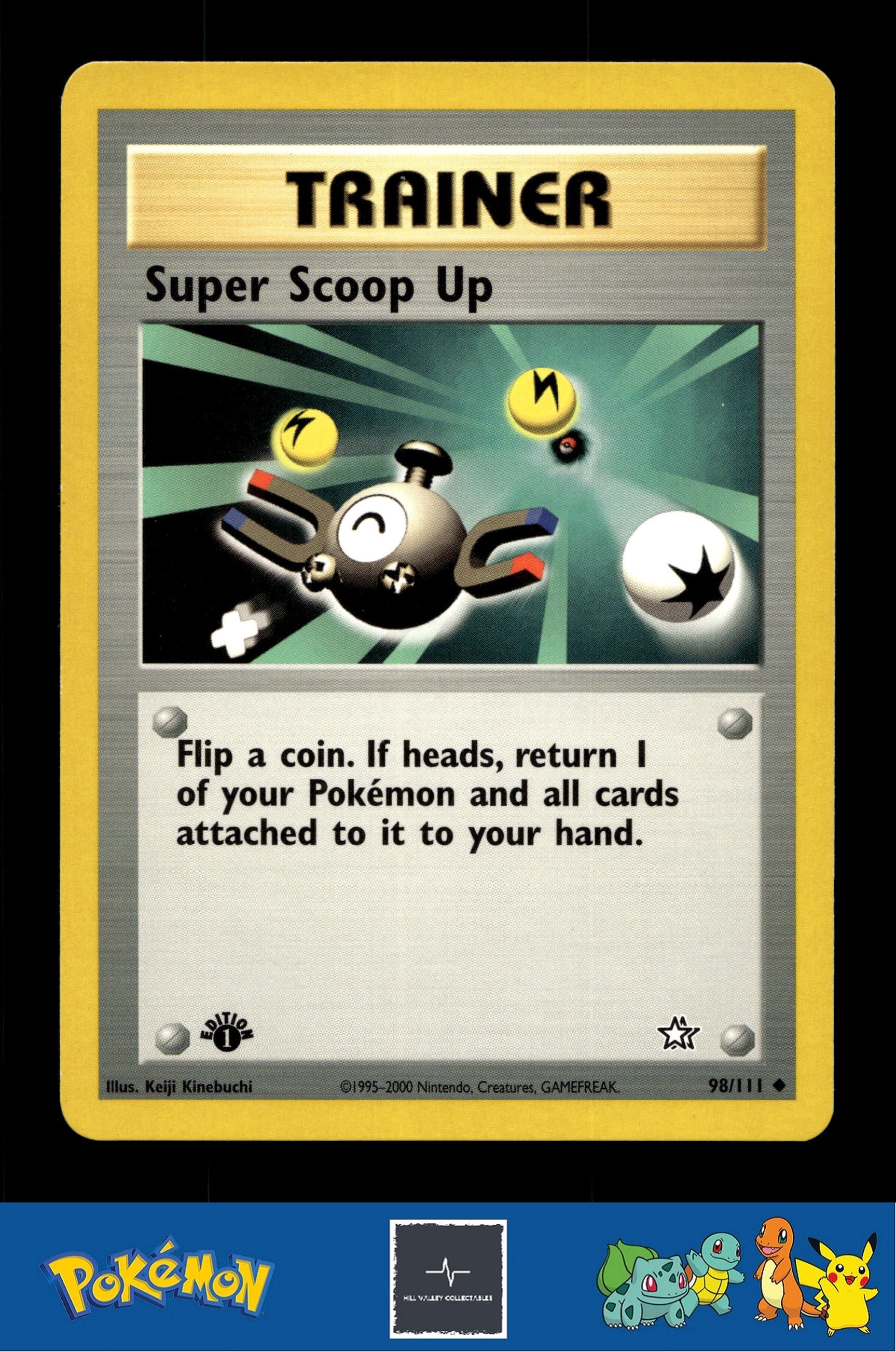2000 Pokemon WotC Neo Genesis 98/111 Super Scoop Up 1st Ed