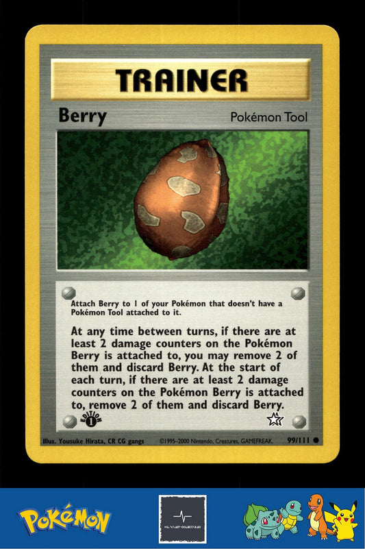 2000 Pokemon WotC Neo Genesis 99/111 Berry 1st Ed