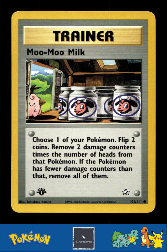 2000 Pokemon WotC Neo Genesis 101/111 Moo-Moo Milk (Komiya) 1st Ed
