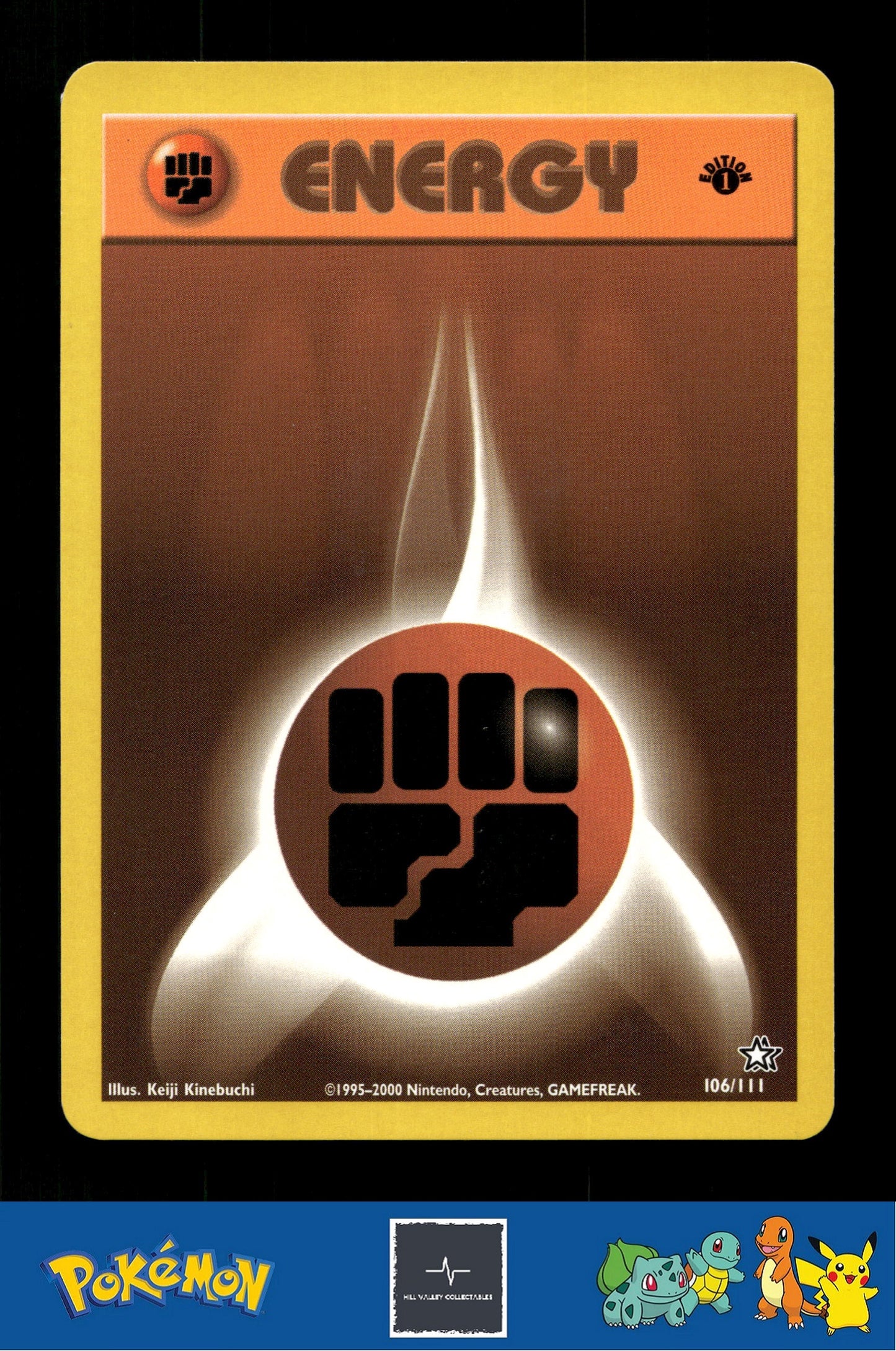 2000 Pokemon WotC Neo Genesis 106/111 Fighting Energy 1st Ed