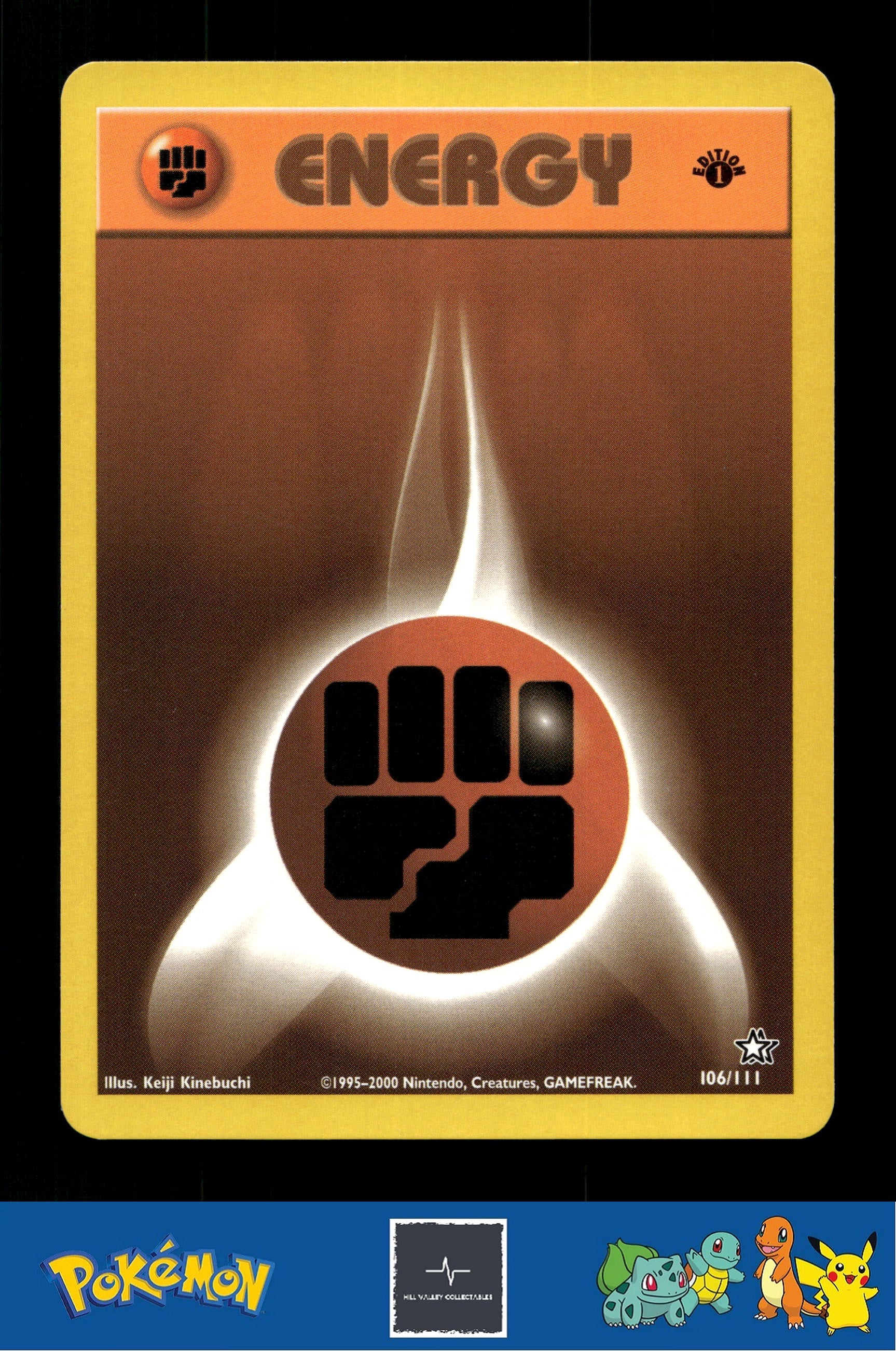 2000 Pokemon WotC Neo Genesis 106/111 Fighting Energy 1st Ed