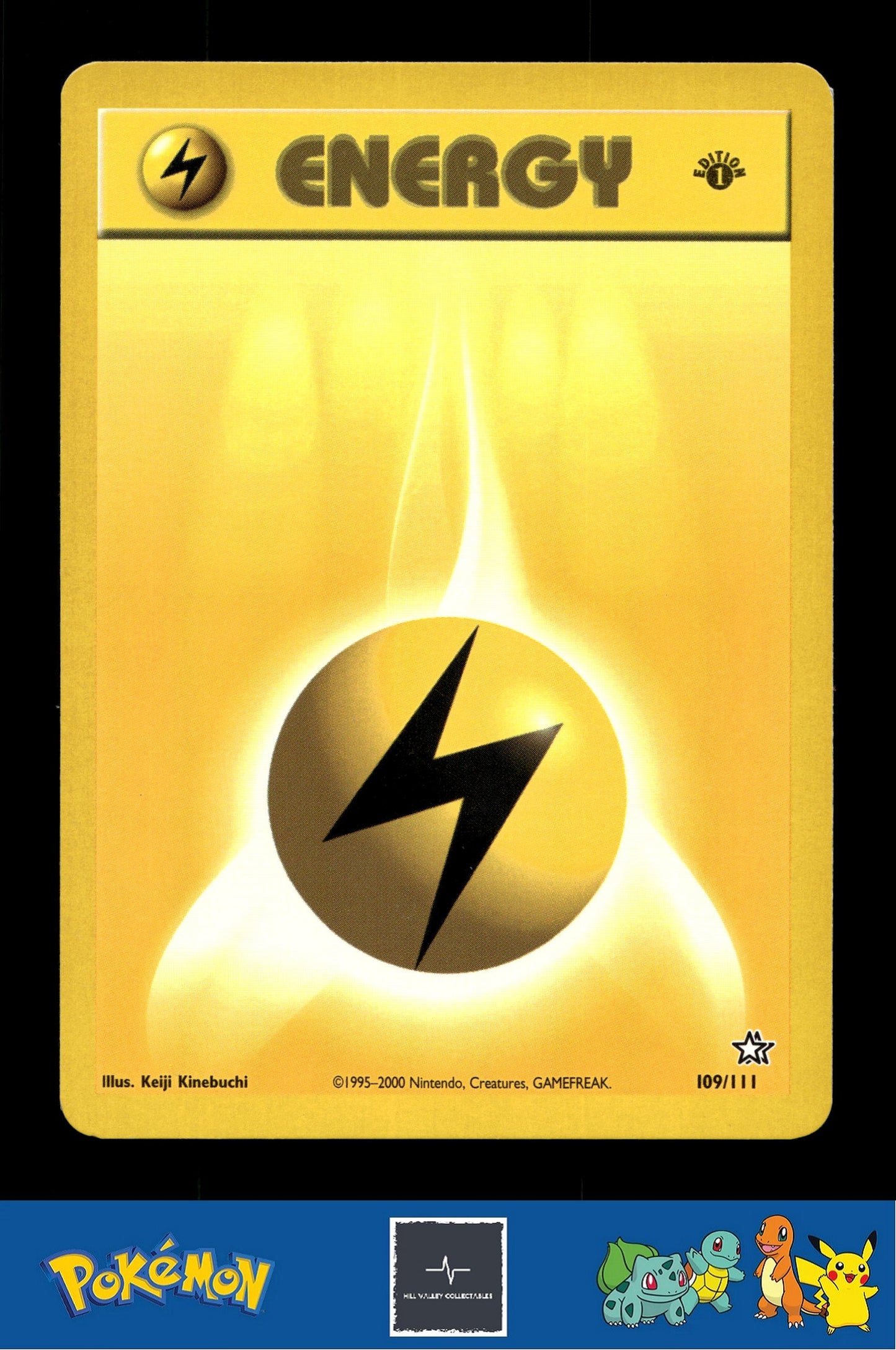 2000 Pokemon WotC Neo Genesis 109/111 Lightning Energy 1st Ed