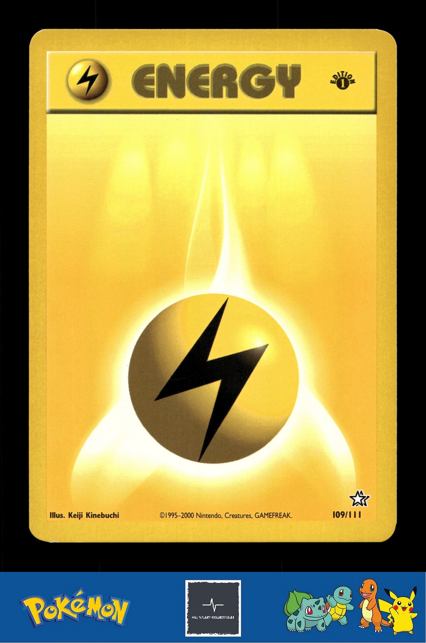 2000 Pokemon WotC Neo Genesis 109/111 Lightning Energy 1st Ed