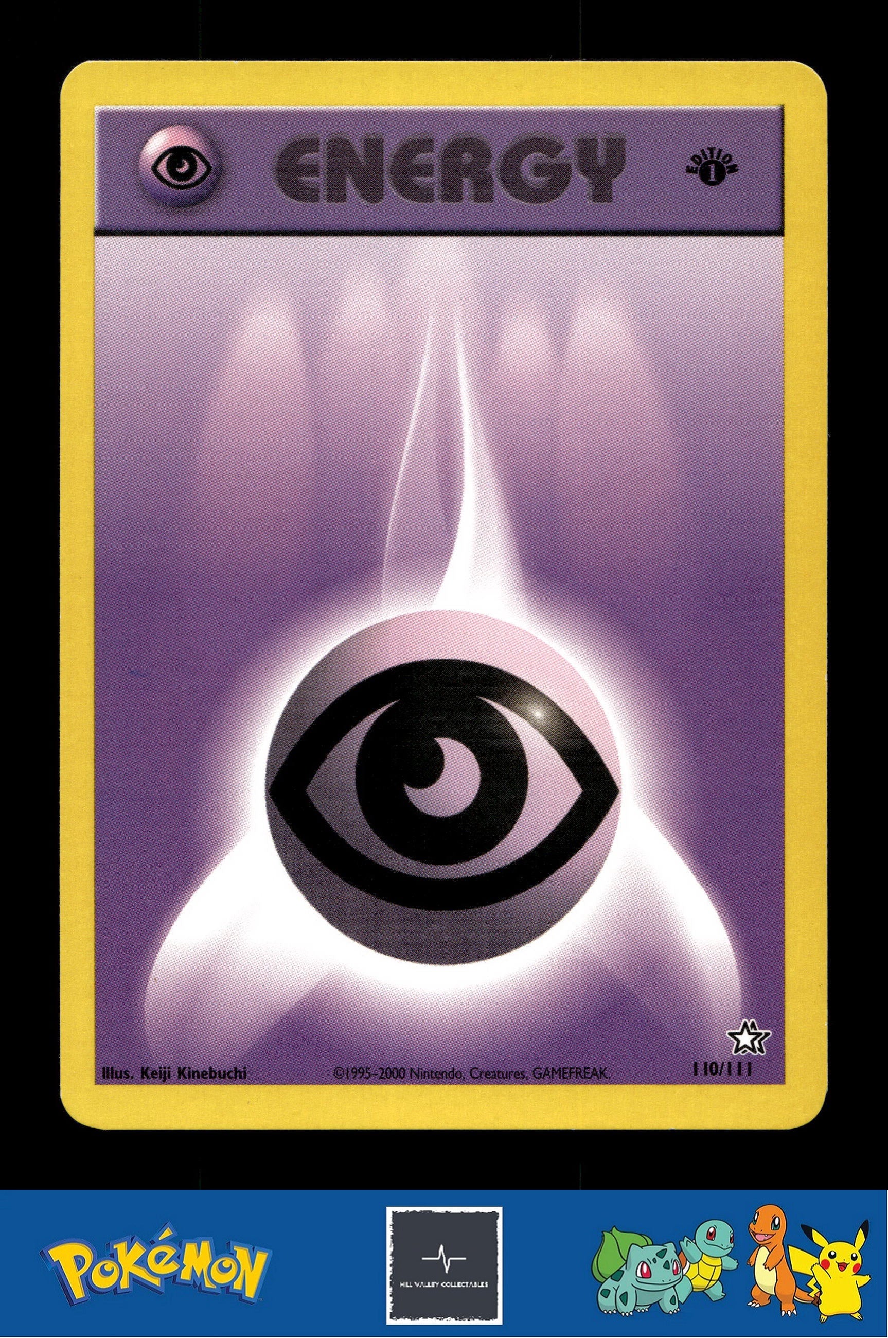 2000 Pokemon WotC Neo Genesis 110/111 Psychic Energy 1st Ed