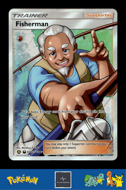 2019 Pokemon SM Hidden Fates SV83/SV94 Fisherman