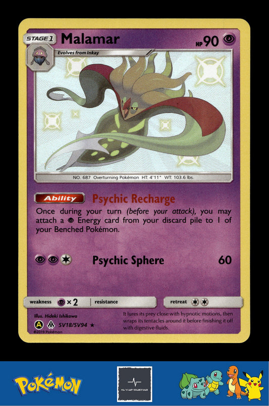 2019 Pokemon SM Hidden Fates SV18/SV94 Malamar