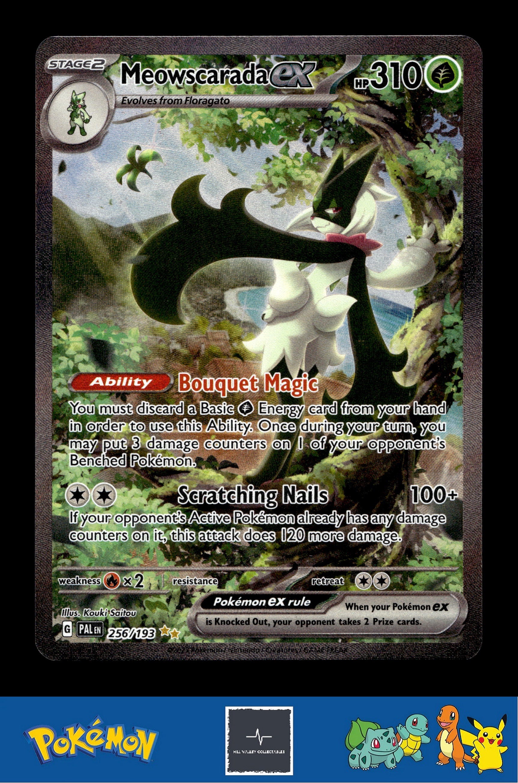 Pokemon PALen Paldea Evolved 256/193 Meowscarada ex