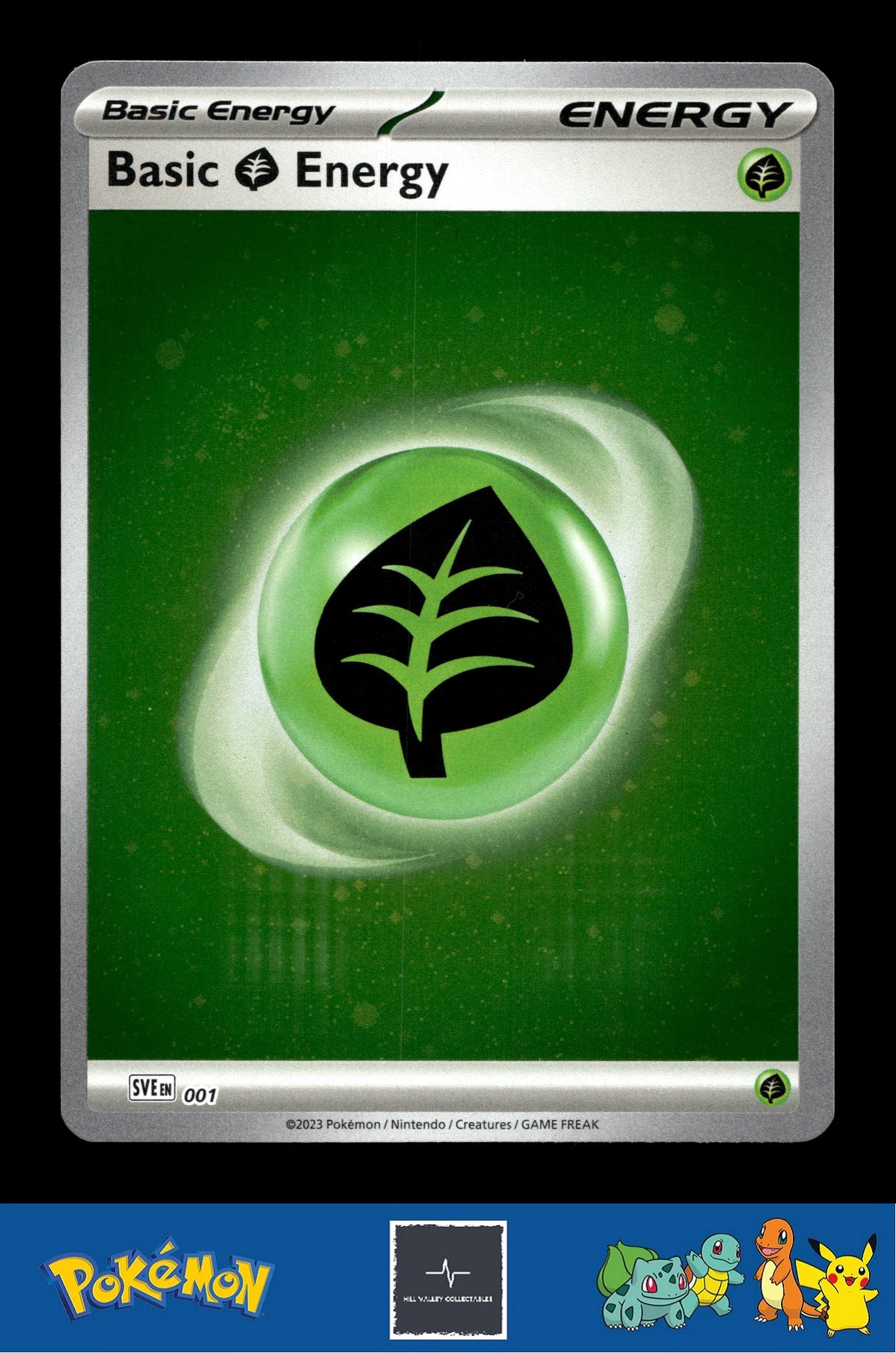 2023 Pokemon SVIen 151 Cosmos Holo 001 Basic Grass Energy 1 SWIRL