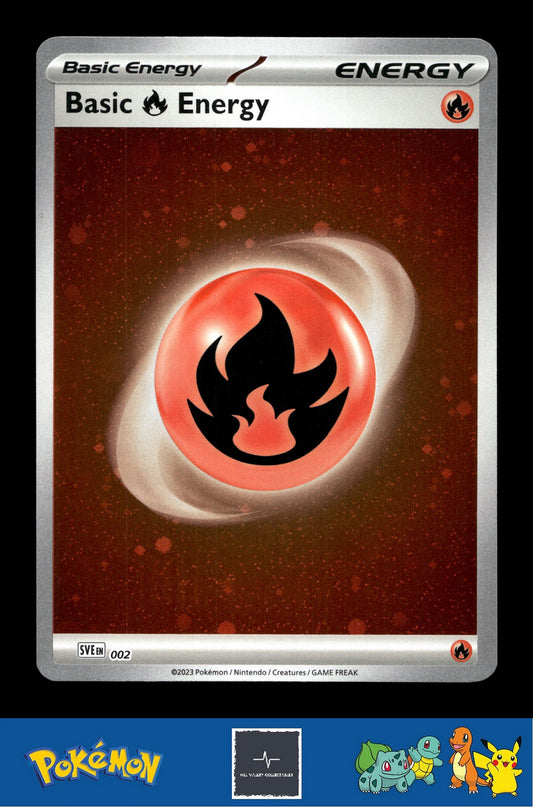 2023 Pokemon SVIen 151 Cosmos Holo 002 Basic Fire Energy