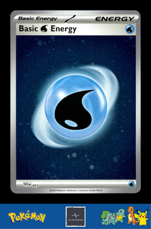 2023 Pokemon SVIen 151 Cosmos Holo 003 Basic Water Energy