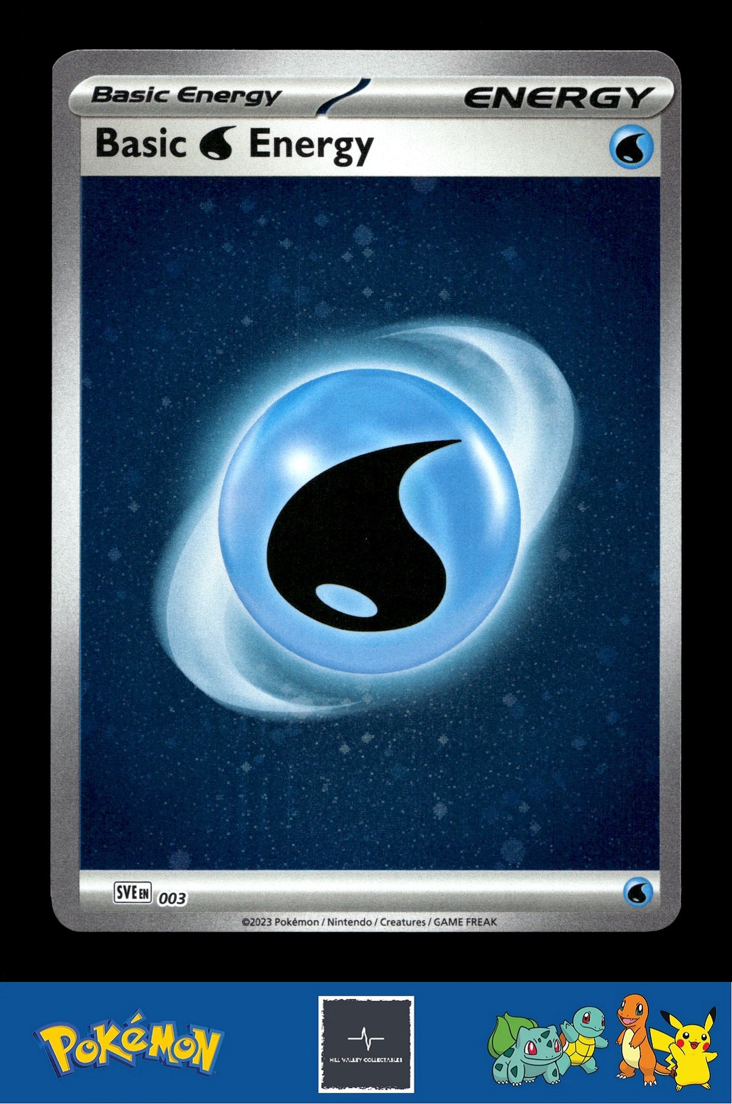 2023 Pokemon SVIen 151 Cosmos Holo 003 Basic Water Energy