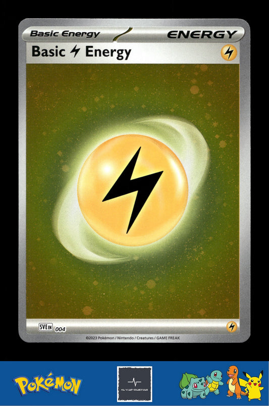 2023 Pokemon SVIen 151 Cosmos Holo 004 Basic Lightning Energy 2 SWIRLS