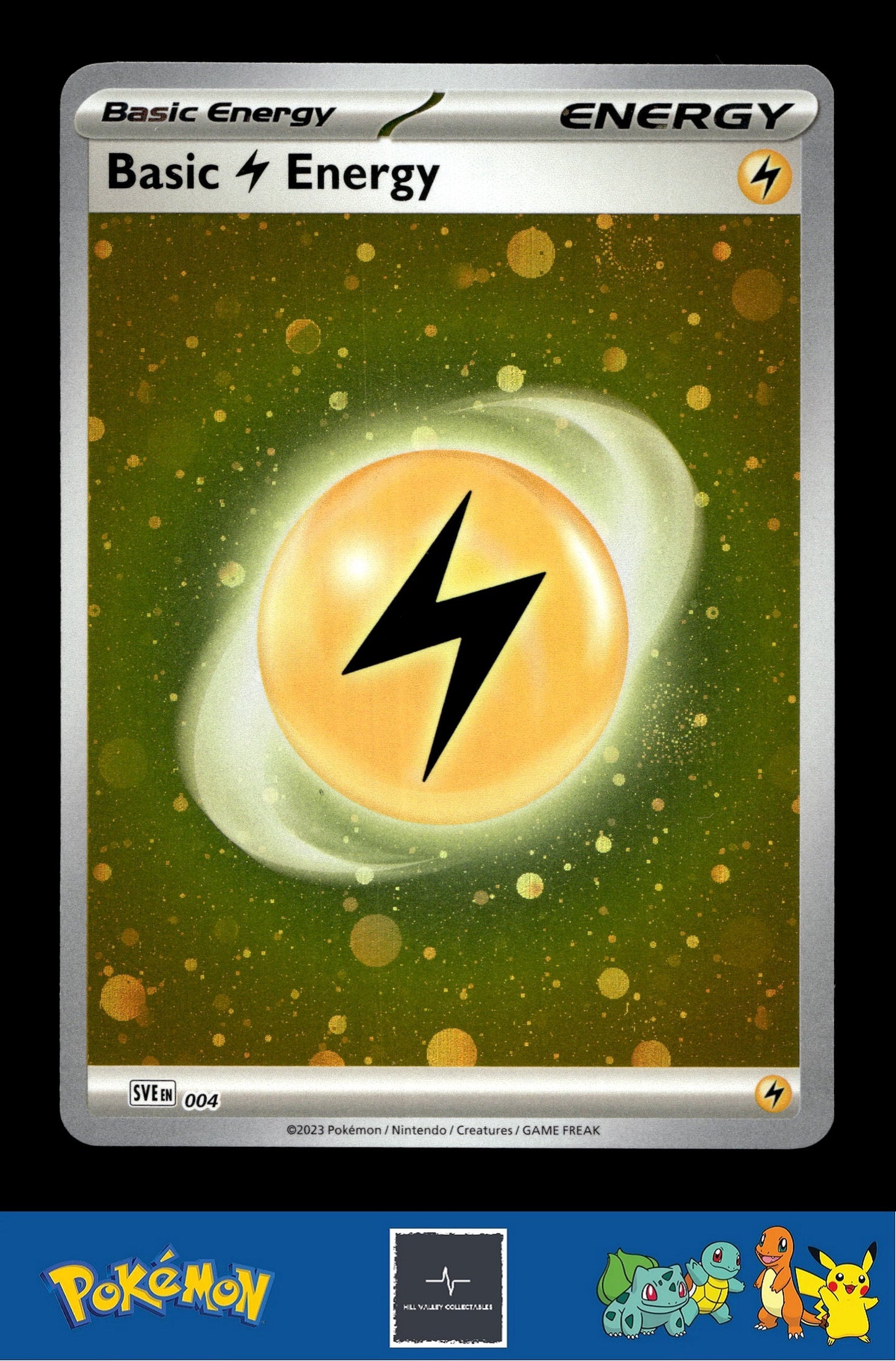 2023 Pokemon SVIen 151 Cosmos Holo 004 Basic Lightning Energy 2 SWIRLS