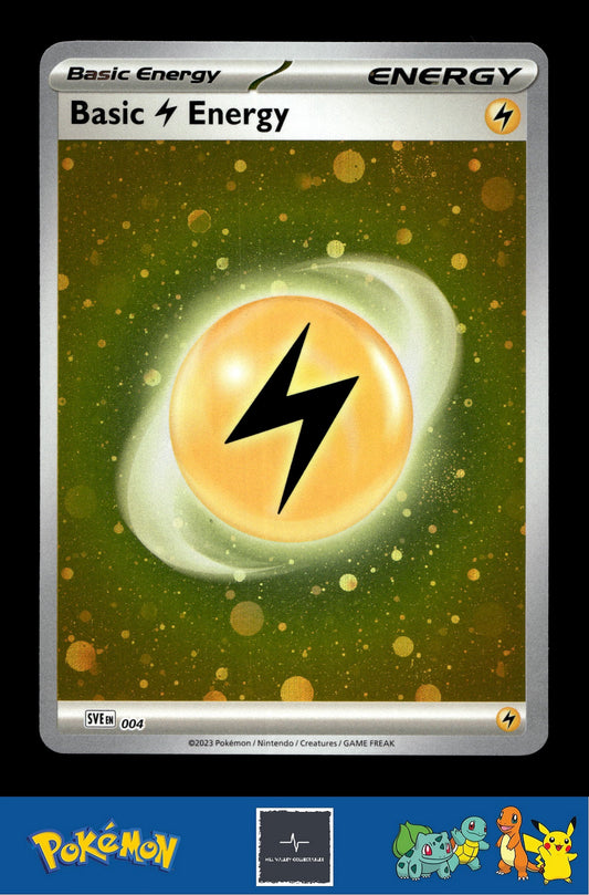 2023 Pokemon SVIen 151 Cosmos Holo 004 Basic Lightning Energy 2 SWIRLS