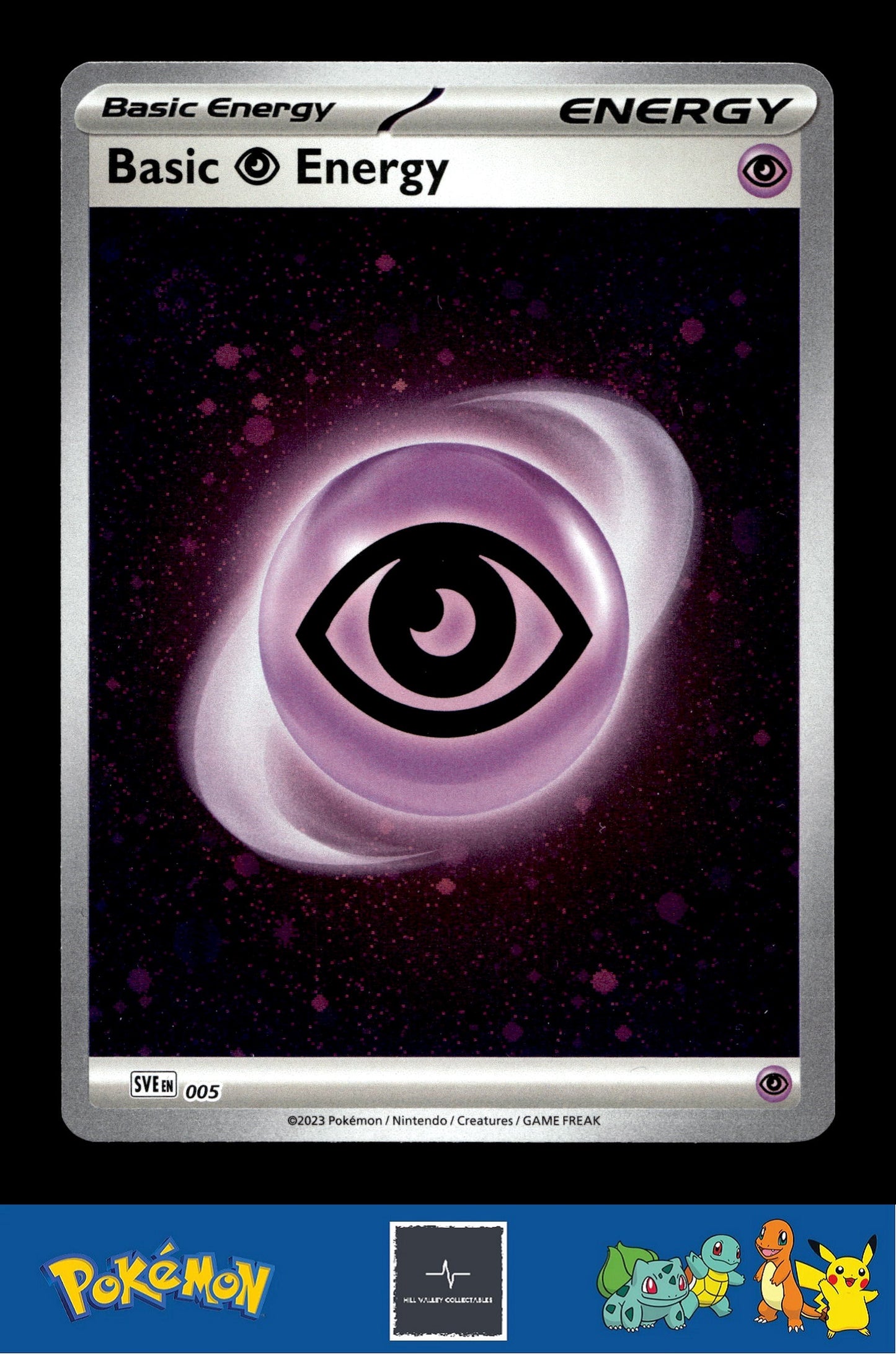 2023 Pokemon SVIen 151 Cosmos Holo 005 Basic Psychic Energy 2 SWIRLS