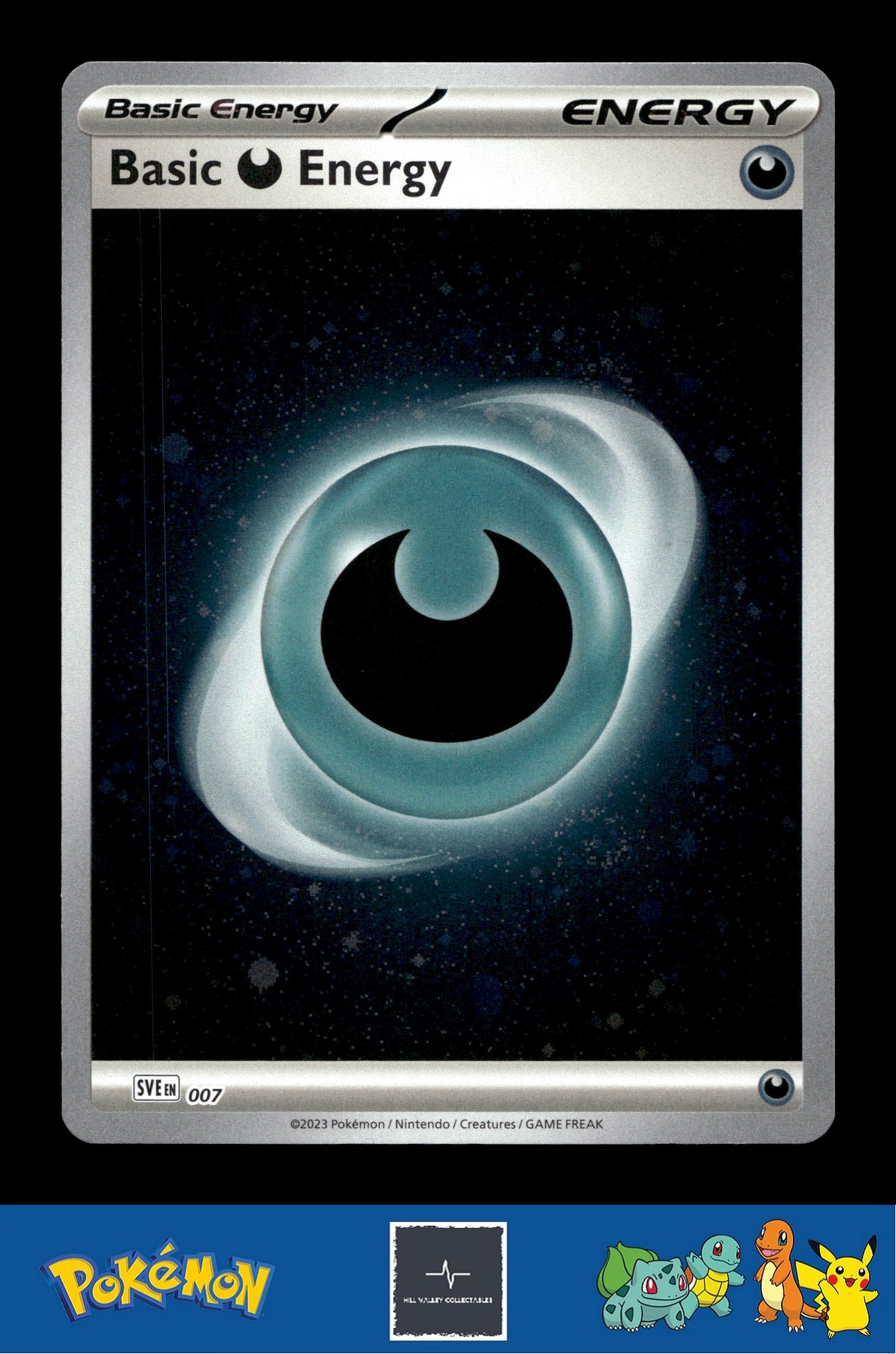 2023 Pokemon SVIen 151 Cosmos Holo 007 Basic Darkness Energy 2 SWIRLS