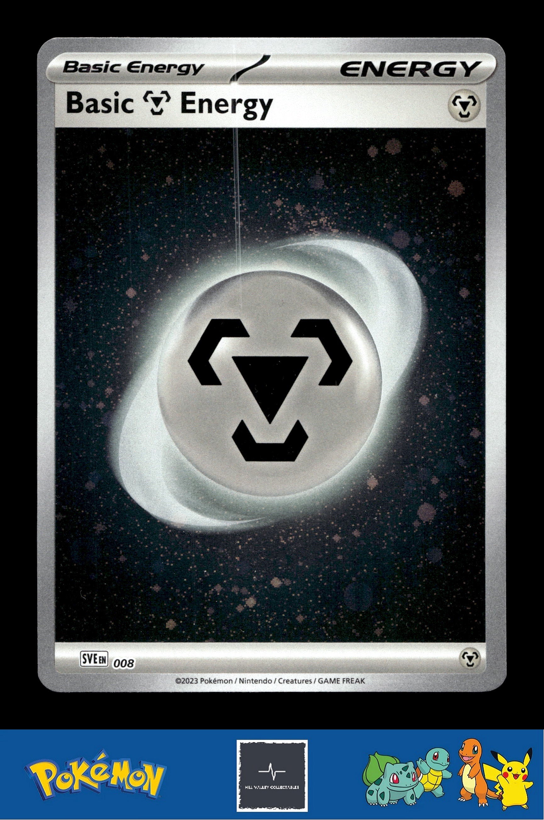2023 Pokemon SVIen 151 Cosmos Holo 008 Basic Metal Energy 1 SWIRL