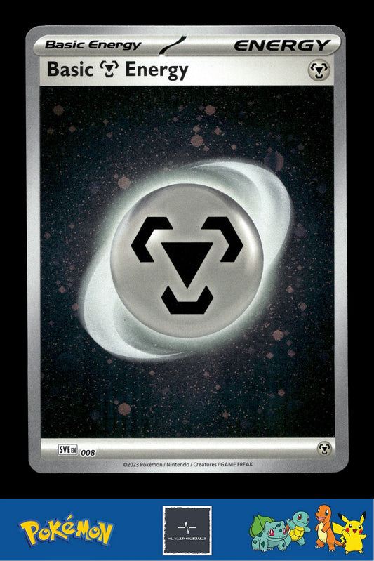 2023 Pokemon SVIen 151 Cosmos Holo 008 Basic Metal Energy 1 SWIRL