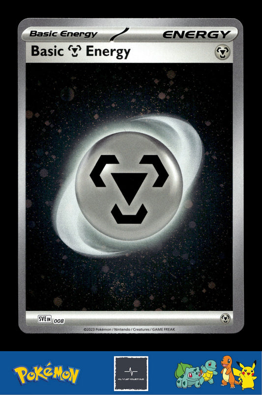 2023 Pokemon SVIen 151 Cosmos Holo 008 Basic Metal Energy 2 SWIRLS