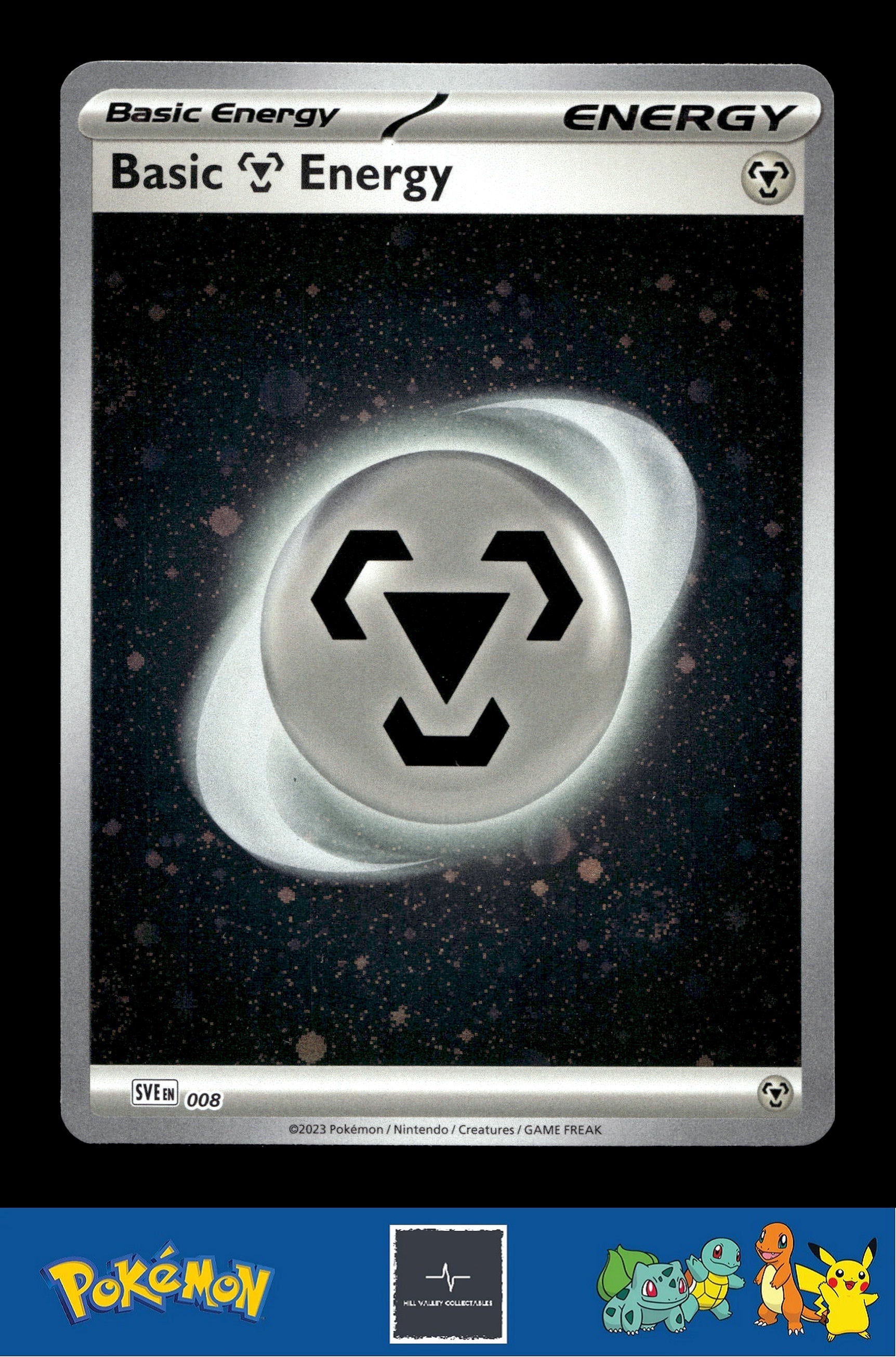 2023 Pokemon SVIen 151 Cosmos Holo 008 Basic Metal Energy 1 SWIRL