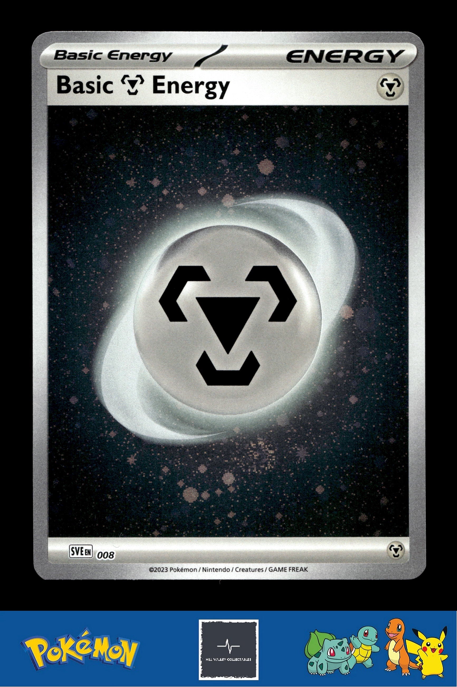 2023 Pokemon SVIen 151 Cosmos Holo 008 Basic Metal Energy 1 SWIRL