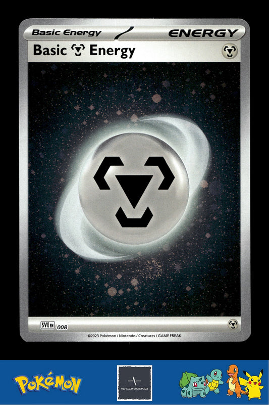 2023 Pokemon SVIen 151 Cosmos Holo 008 Basic Metal Energy 1 SWIRL