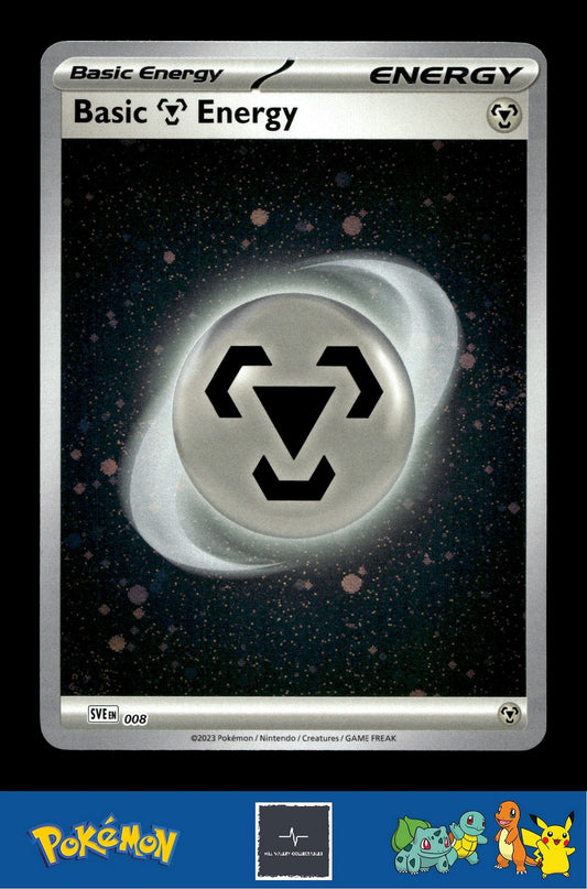 2023 Pokemon SVIen 151 Cosmos Holo 008 Basic Metal Energy 3 SWIRLS