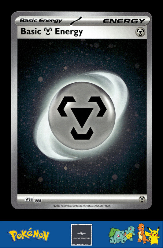 2023 Pokemon SVIen 151 Cosmos Holo 008 Basic Metal Energy 1 SWIRL