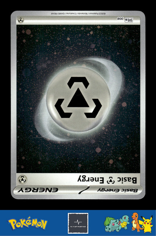 2023 Pokemon SVIen 151 Cosmos Holo 008 Basic Metal Energy 1 SWIRL