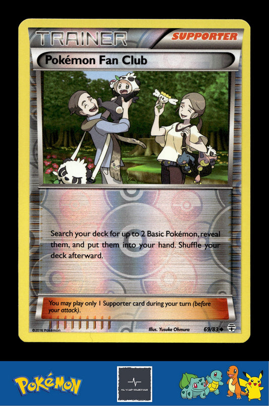 2016 Pokemon XY Generations 20th 69/83 Pokemon Fan Club Reverse