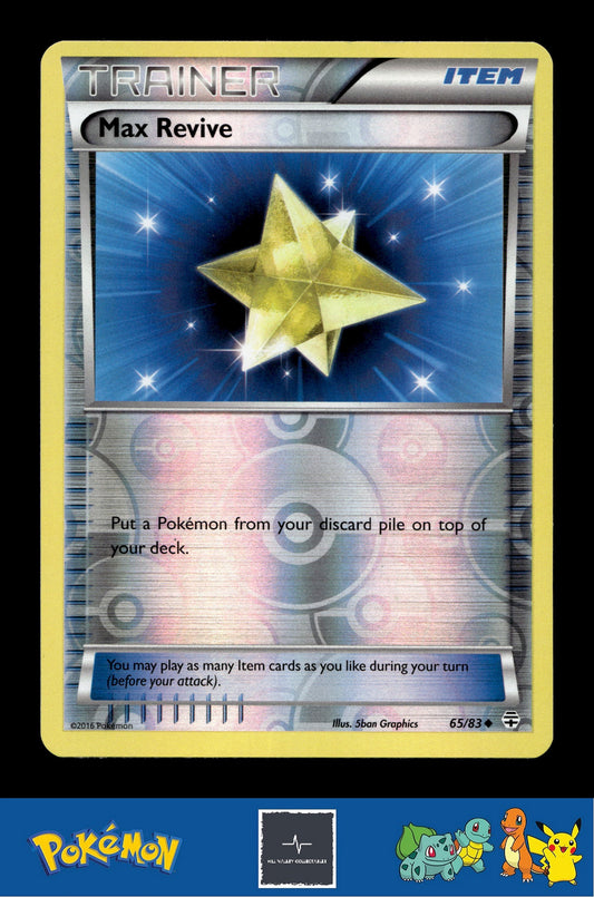 2016 Pokemon XY Generations 20th 65/83 Max Revive Reverse