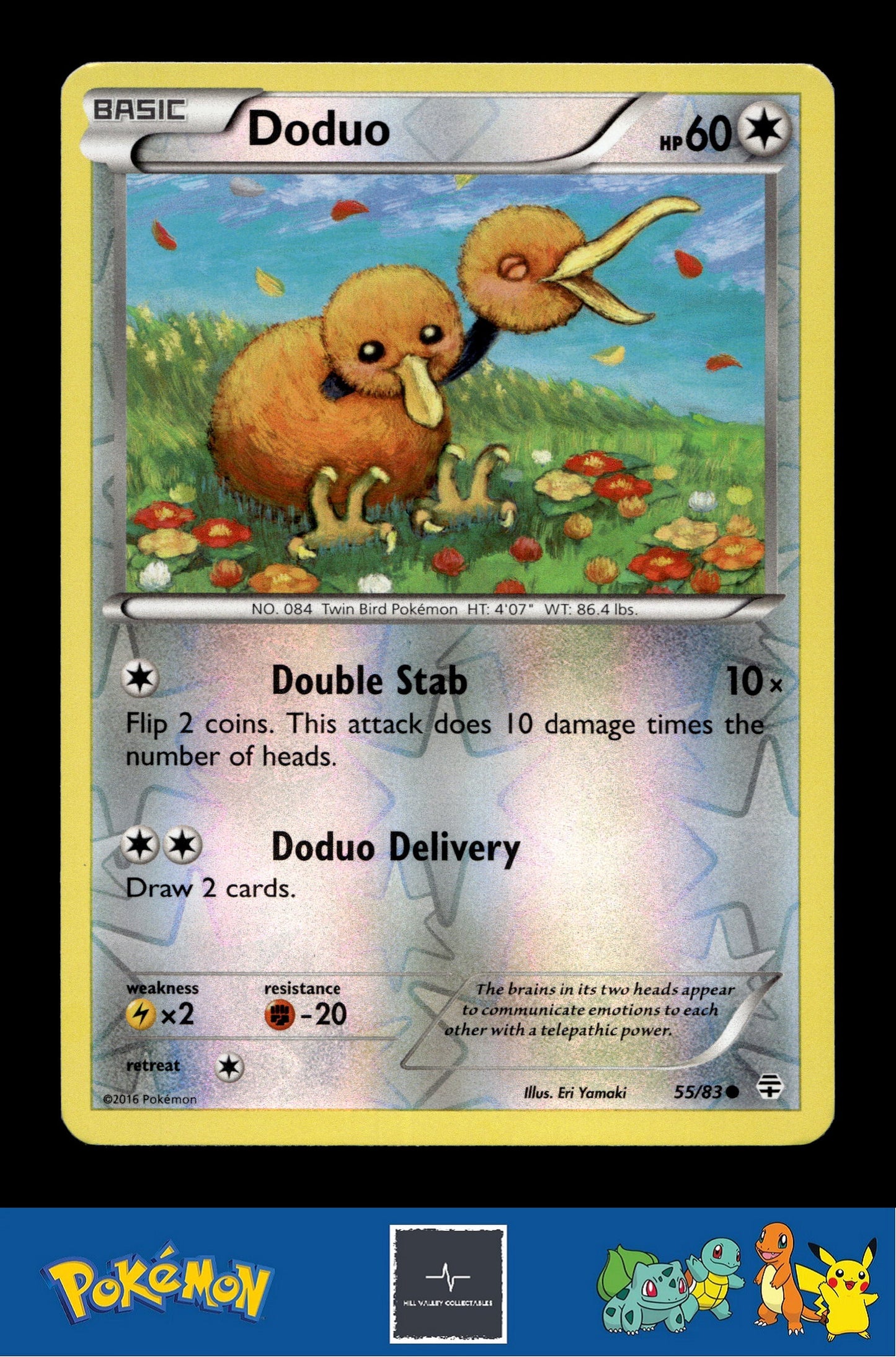 2016 Pokemon XY Generations 20th 55/83 Doduo Reverse