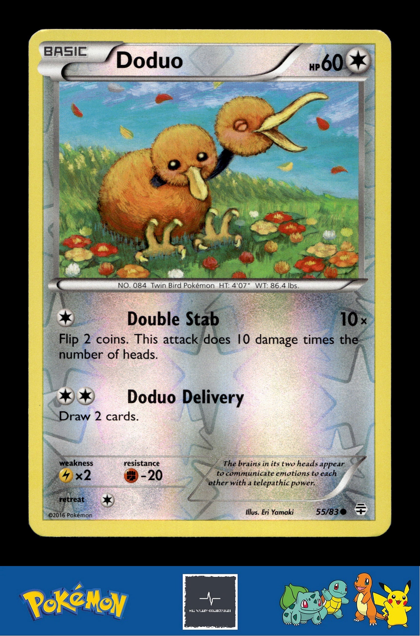 2016 Pokemon XY Generations 20th 55/83 Doduo Reverse