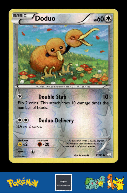 2016 Pokemon XY Generations 20th 55/83 Doduo Reverse