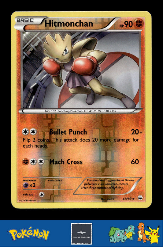 2016 Pokemon XY Generations 20th 48/83 Hitmonchan Reverse