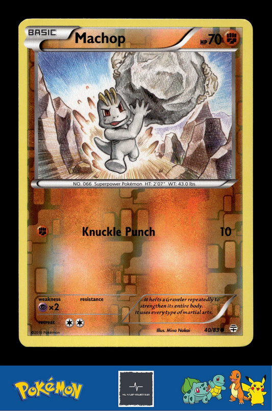 2016 Pokemon XY Generations 20th 40/83 Machop Reverse