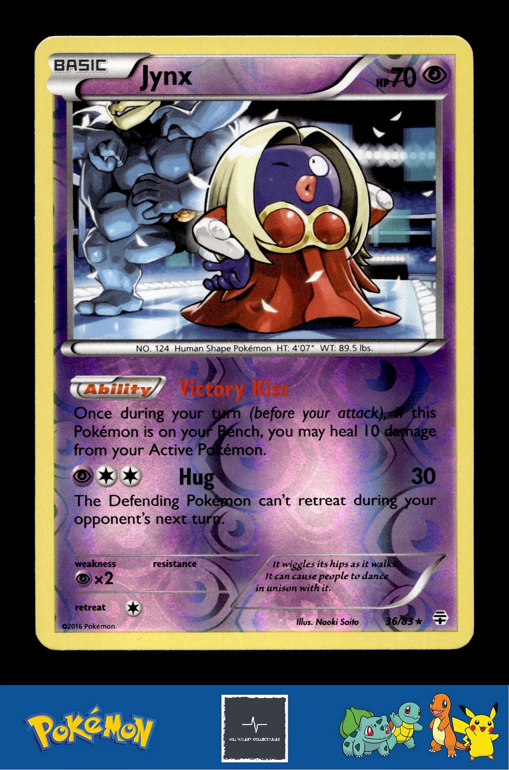 2016 Pokemon XY Generations 20th 36/83 Jynx Reverse